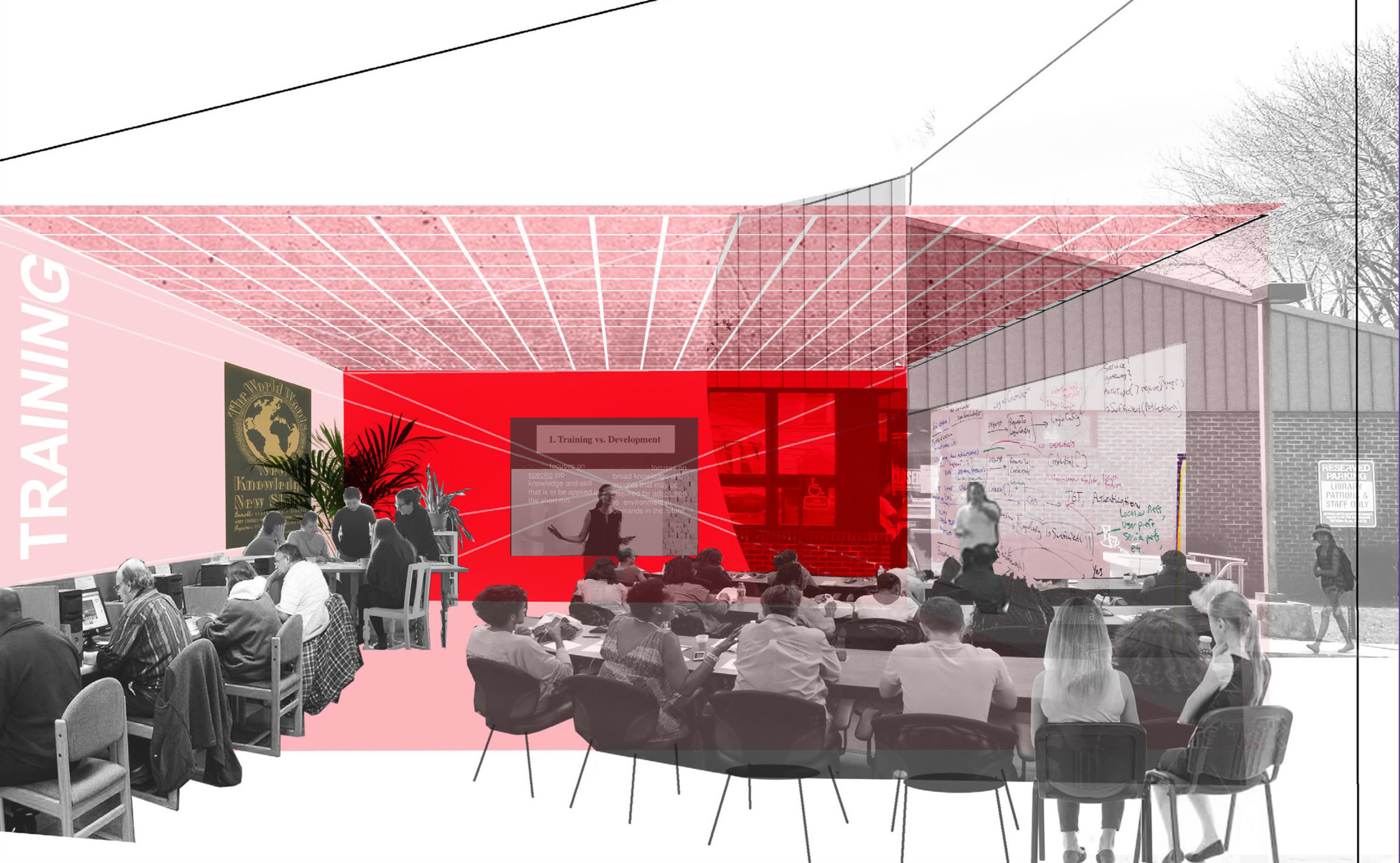 Rochester Public Library Lyell Branch rendering