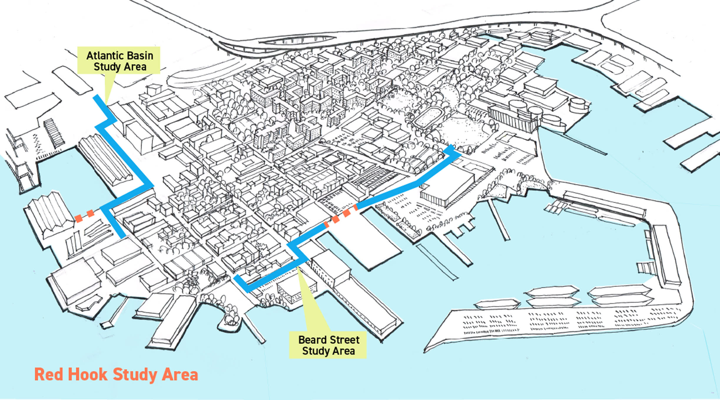 Red Hook Ready site plan sketch