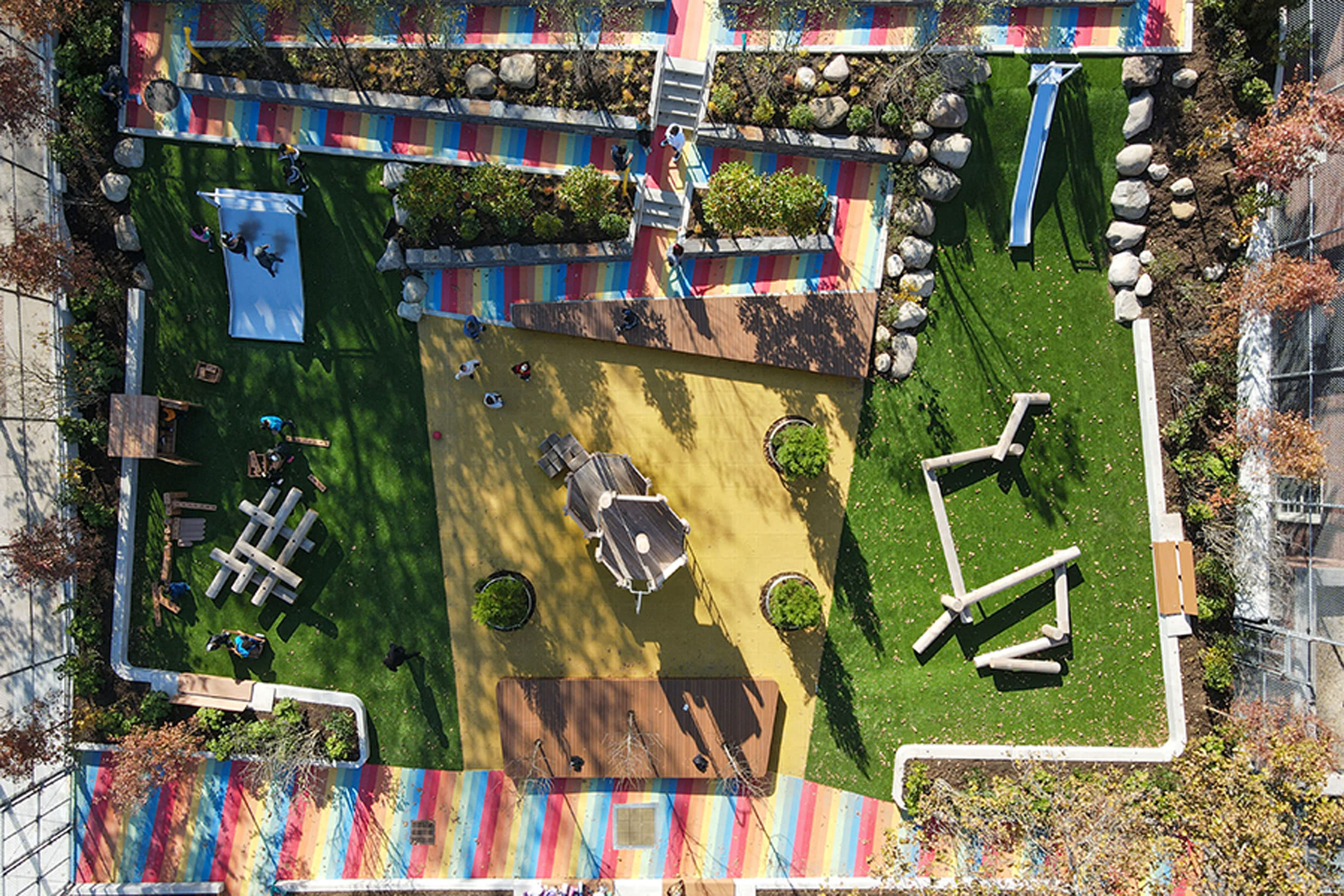 PS 16 Wakefield Playground bird's eye view