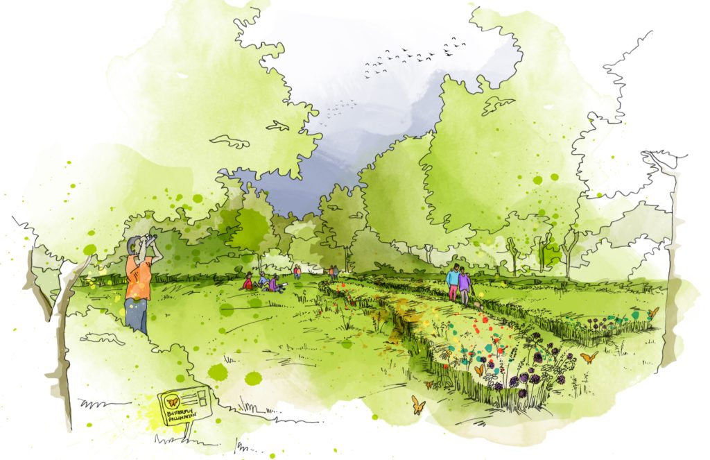 The Vale, Prospect Park rendering of contemplate and discover