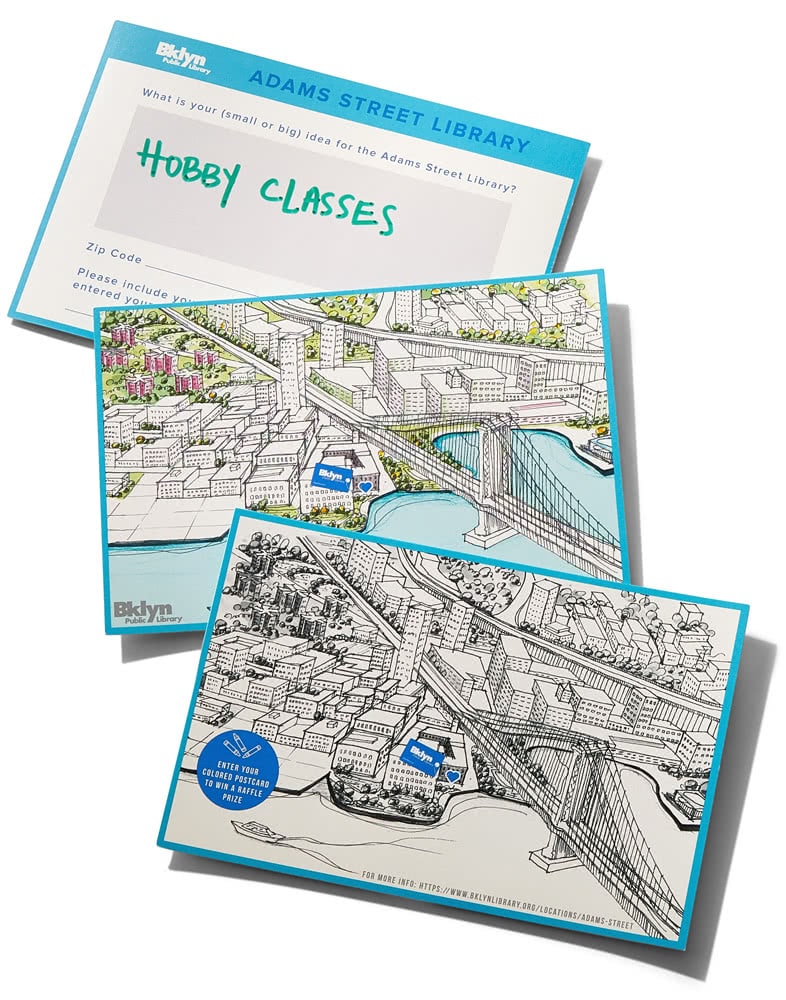 Brooklyn Public Library-Adams Street engagement materials