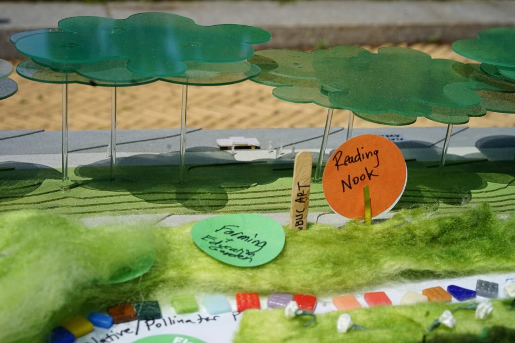 The Vale, Prospect Park engagement 3D maquette to visualize how it could look