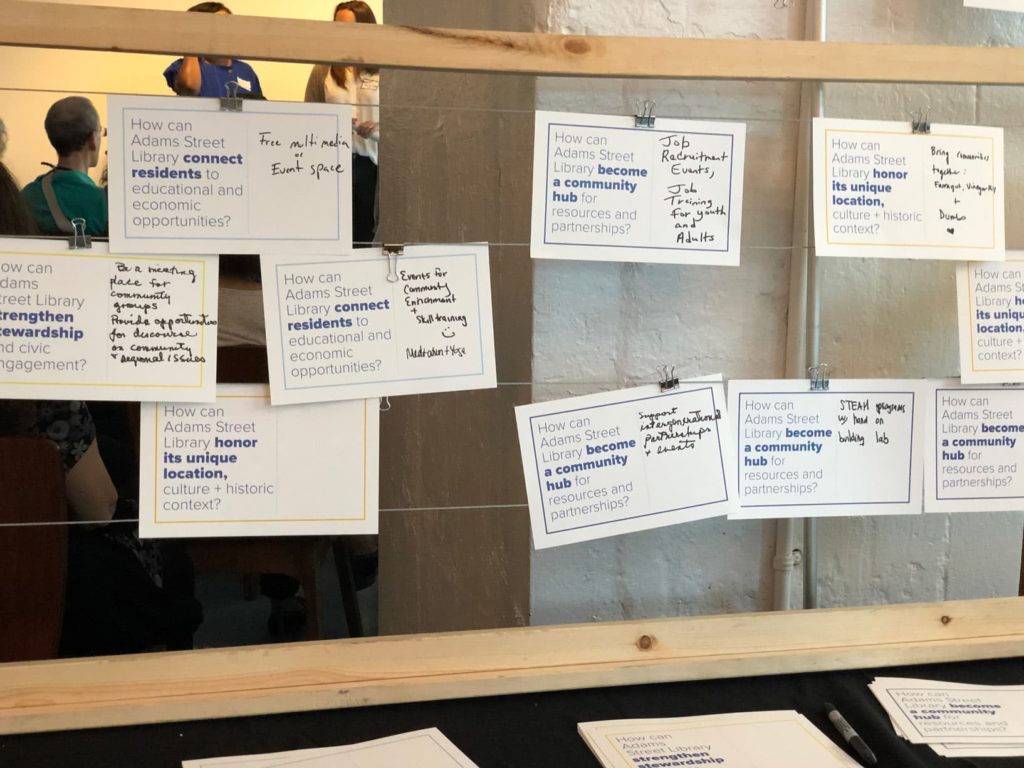 Brooklyn Public Library-Adams Street engagement card responses